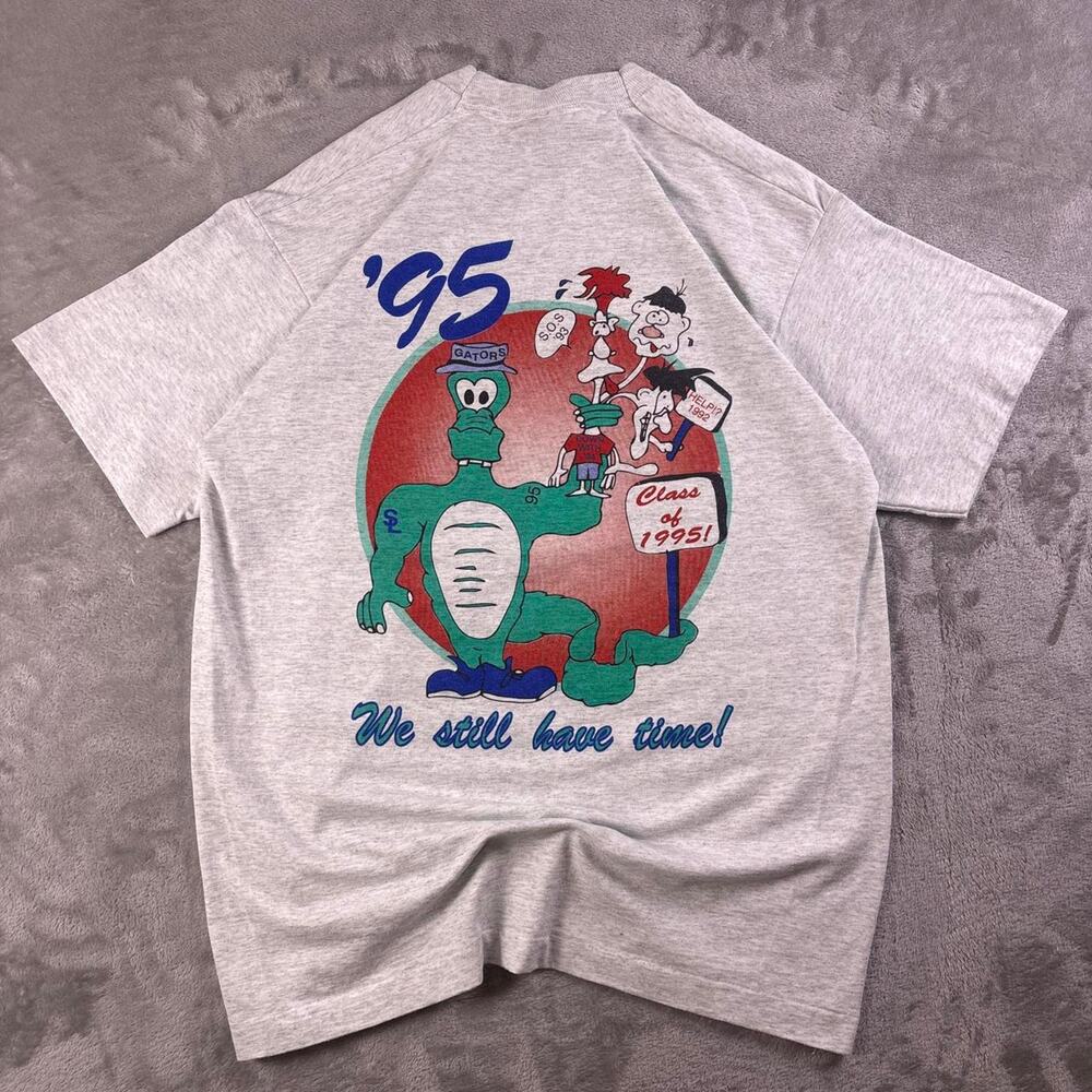 Vintage 1995 Funny Gators Class of 95 T-Shirt Men’s Large USA Screen Stars Best